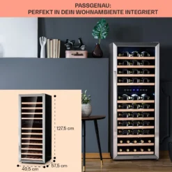 Vinamour 73 Duo Weinkühlschrank 2 Zonen 192 L/73 Flaschen 5-18°C Touch -Haushaltsgerätegeschäft 10041314 de 0006 logo