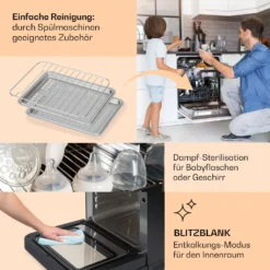 Vita Pro Heißluftfritteuse Dampfgaren 2450 W 18 Ltr 800 Ml Wassertank 11 Vita Pro Heißluftfritteuse Dampfgaren 2450 W 18 Ltr 800 Ml Wassertank -Haushaltsgerätegeschäft 10041333 de 0005 usp