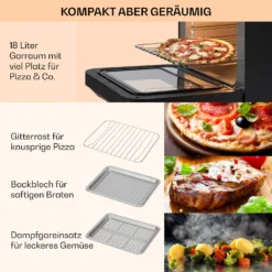 Vita Pro Heißluftfritteuse Dampfgaren 2450 W 18 Ltr 800 Ml Wassertank 12 Vita Pro Heißluftfritteuse Dampfgaren 2450 W 18 Ltr 800 Ml Wassertank -Haushaltsgerätegeschäft 10041333 de 0006 usp