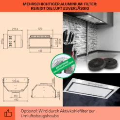 Camila Dunstabzugshaube Einbau 52 Cm 397 M³/h LED Touch Edelstahl 14 Camila Dunstabzugshaube Einbau 52 Cm 397 M³/h LED Touch Edelstahl -Haushaltsgerätegeschäft 10041344 de 0005 usp