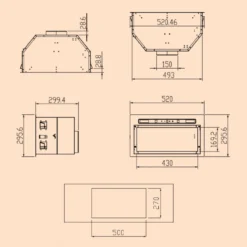 Camila Dunstabzugshaube Einbau 52 Cm 397 M³/h LED Touch Edelstahl 18 Camila Dunstabzugshaube Einbau 52 Cm 397 M³/h LED Touch Edelstahl -Haushaltsgerätegeschäft 10041344 yy 0011 dimensions