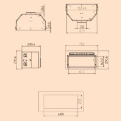 Camila Dunstabzugshaube Einbau 70 Cm 397 M³/h LED Touch Edelstahl 16 Camila Dunstabzugshaube Einbau 70 Cm 397 M³/h LED Touch Edelstahl -Haushaltsgerätegeschäft 10041347 yy 0011 dimensions