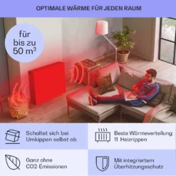 Sanford Smart Ölradiator 2500 W Leistung Wochentimer LED-Display Touch-Panel Klarstein-App 10 Sanford Smart Ölradiator 2500 W Leistung Wochentimer LED-Display Touch-Panel Klarstein-App -Haushaltsgerätegeschäft 10041358 de 0005 usp