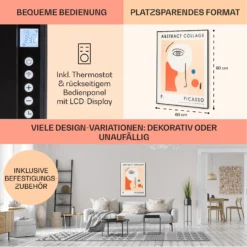 Wonderwall Air Art Smart Infrarotheizung 60x80cm 500W Wandinstallation App-Steuerung Abstrakt 10 Wonderwall Air Art Smart Infrarotheizung 60x80cm 500W Wandinstallation App-Steuerung Abstrakt -Haushaltsgerätegeschäft 10041362 de 0005 usp