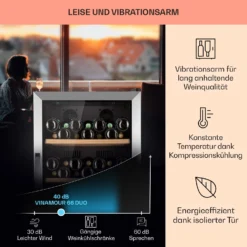 Vinamour 66 Duo Weinkühlschrank 2 Zonen 204 L/79 Flaschen 5-18°C Touch 12 Vinamour 66 Duo Weinkühlschrank 2 Zonen 204 L/79 Flaschen 5-18°C Touch -Haushaltsgerätegeschäft 10041394 de 0004 usp