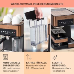 Arabica Comfort Espressomaschine 1350W 20 Bar 1,8l Touch-Bedienfeld 13 Arabica Comfort Espressomaschine 1350W 20 Bar 1,8l Touch-Bedienfeld -Haushaltsgerätegeschäft 10041524 de 0006 usp
