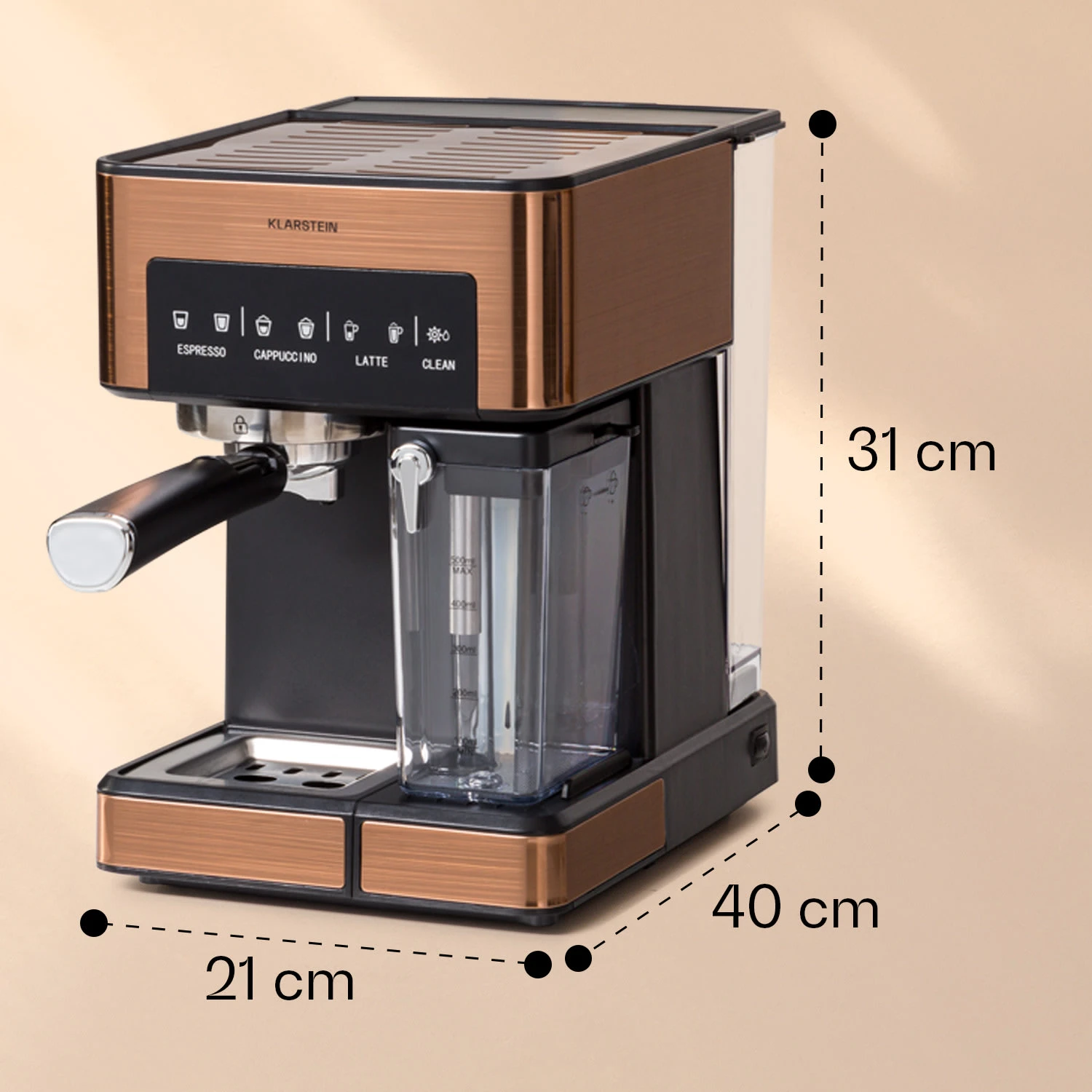 Arabica Comfort Espressomaschine 1350W 20 Bar 1,8l Touch-Bedienfeld 8 Arabica Comfort Espressomaschine 1350W 20 Bar 1,8l Touch-Bedienfeld – Bild 8