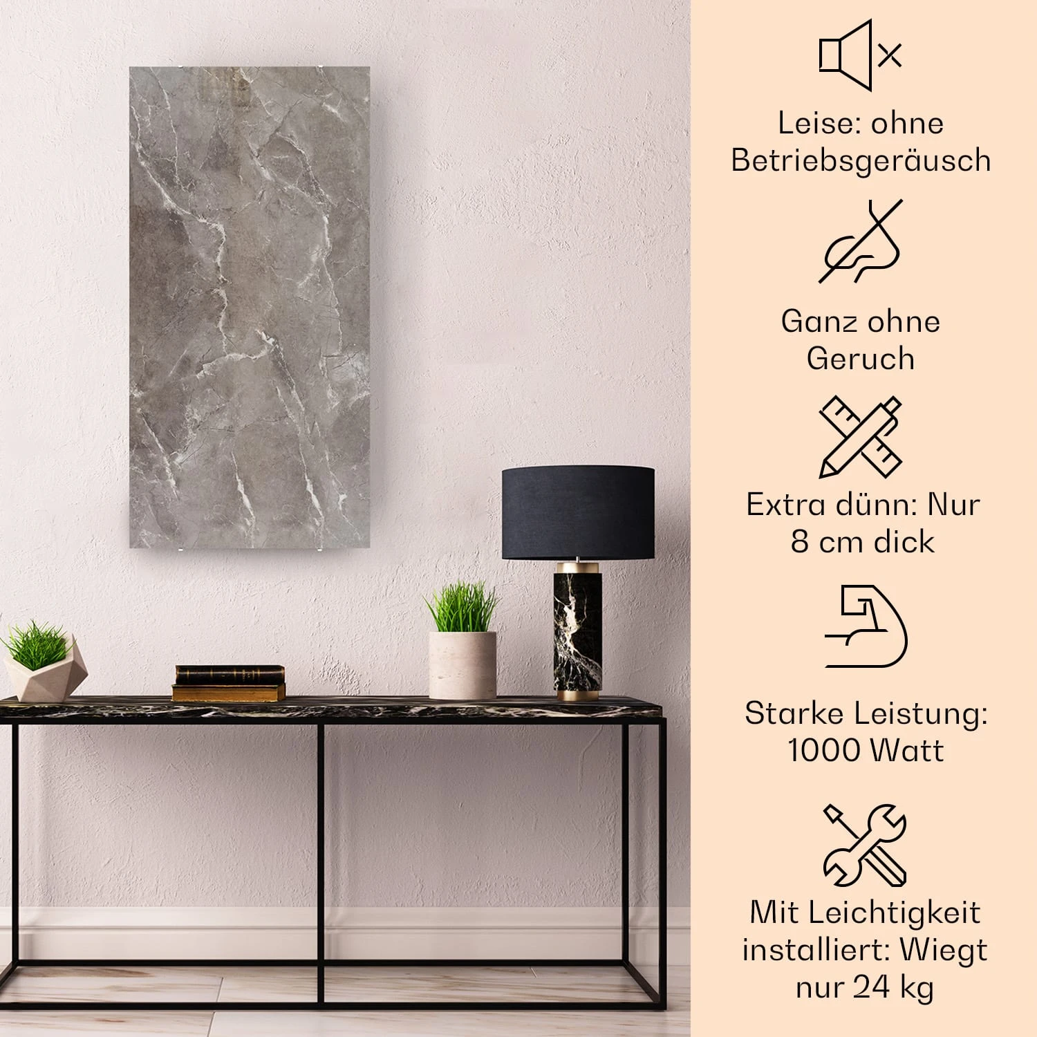 Wonderwall Santorini Smart Infrarot-Heizung 120x60cm 1000W Wochentimer IP24 2 Wonderwall Santorini Smart Infrarot-Heizung 120x60cm 1000W Wochentimer IP24 – Bild 2