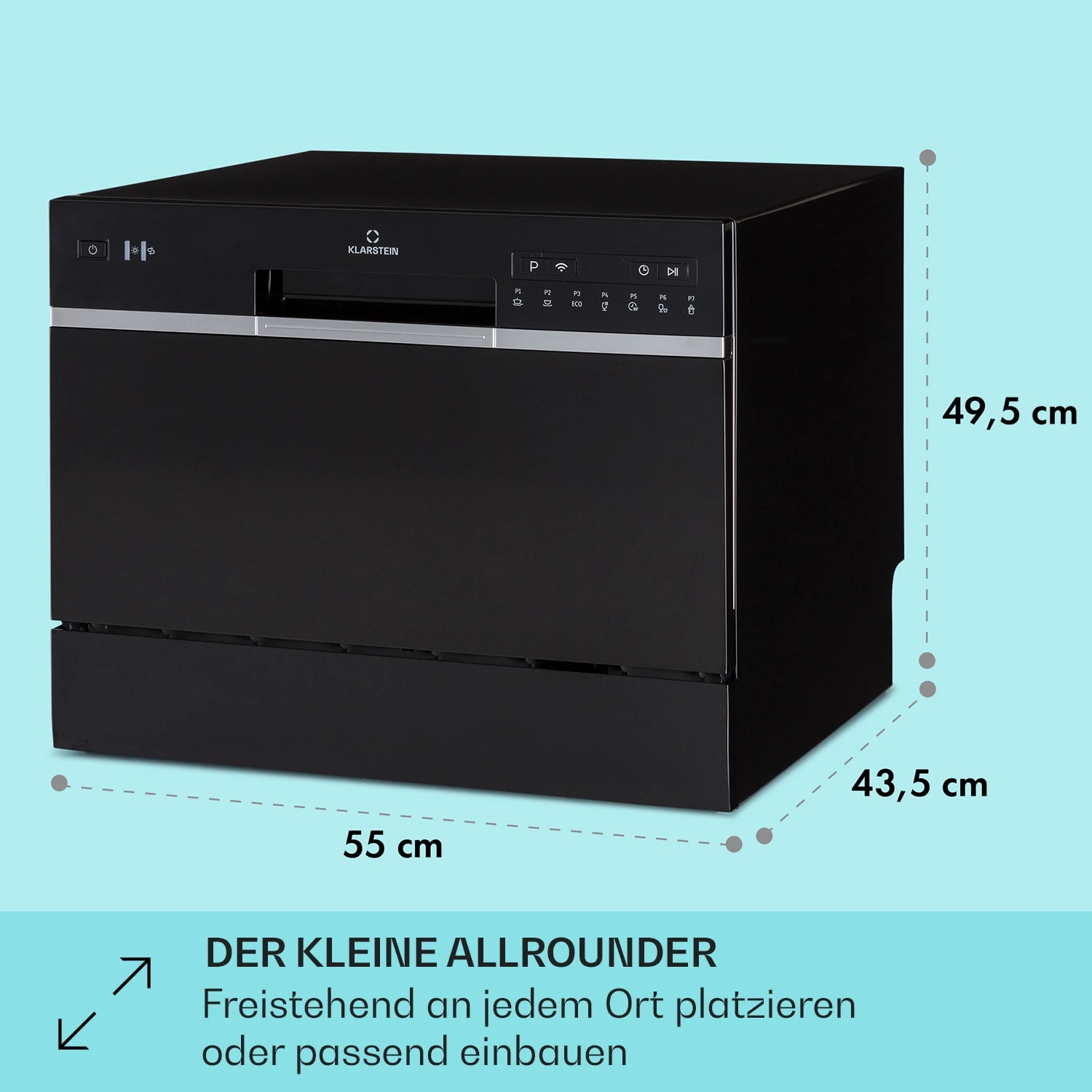 Amazonia 6 Smart Geschirrspüler App-Steuerung Freistehend 1380W 5 Amazonia 6 Smart Geschirrspüler App-Steuerung Freistehend 1380W – Bild 5