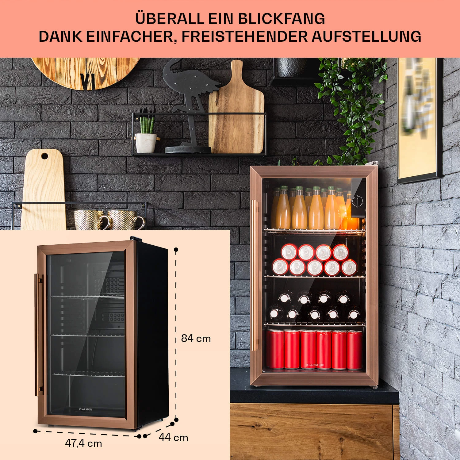 Beersafe XXL Kühlschrank 80 Liter 3 Böden Panoramaglastür 7 Beersafe XXL Kühlschrank 80 Liter 3 Böden Panoramaglastür – Bild 7