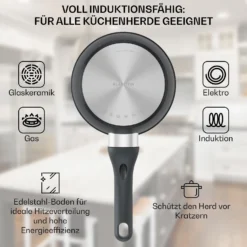 Noto Endurance Kasserolle Ø16cm Geschmiedetes Aluminium Induktion Antihaft 11 Noto Endurance Kasserolle Ø16cm Geschmiedetes Aluminium Induktion Antihaft -Haushaltsgerätegeschäft 10045005 de 0004 usp