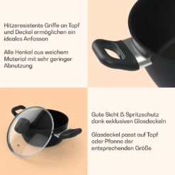 Noto Endurance Kochtopf-Set 4 Töpfe Geschmiedetes Aluminium Induktion PTFE-Antihaftbeschichtung -Haushaltsgerätegeschäft 10045009 de 0007 usp