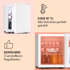 Happy Hour 45 Mini-Kühlschrank Minibar Getränkekühlschrank 45 L 26 DB 11 Happy Hour 45 Mini-Kühlschrank Minibar Getränkekühlschrank 45 L 26 DB -Haushaltsgerätegeschäft 10045050 de 0004 usp