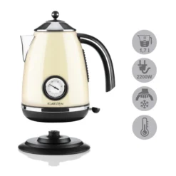 Aquavita Frühstücksset Creme Wasserkocher Toaster Creme 14 Aquavita Frühstücksset Creme Wasserkocher Toaster Creme -Haushaltsgerätegeschäft 60001826 yy 0007 detail Klarstein Aquavita Chalet Wasserkocher creme reedit v2