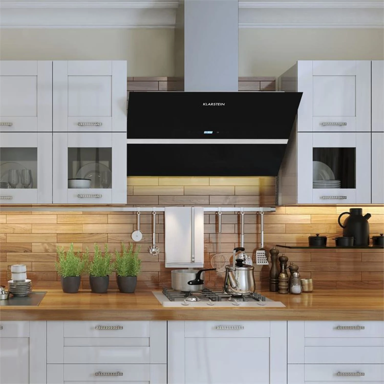 Aurea VII Dunstabzugshaube Umluftset 90cm Aktivkohlefilter Schwarz 3 Aurea VII Dunstabzugshaube Umluftset 90cm Aktivkohlefilter Schwarz – Bild 3