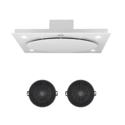 Haushaltsgerätegeschäft 20 Secret Service Umluftset 110cm 800m³/h Aktivkohlefilter Weiß