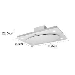 Secret Service Umluftset 110cm 800m³/h Aktivkohlefilter Weiß 14 Secret Service Umluftset 110cm 800m³/h Aktivkohlefilter Weiß -Haushaltsgerätegeschäft 60002227 yy 0008 detail Klarstein Secret Service Dunstabzugshaube weiss reedit