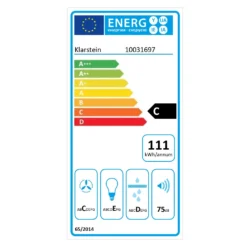 Secret Service Dunstabzugshaube Umluftset Aktivkohlefilter Edelstahl -Haushaltsgerätegeschäft 60002228 energy label