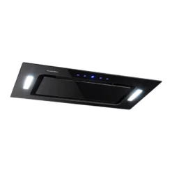 HEKTOR Dunstabzugshaube Beleuchtung Aluminium-Filter Timer Schwarz -Haushaltsgerätegeschäft 60002314 yy 0005 front Klarstein HEKTOR SL Dunstabzugshaube schwarz