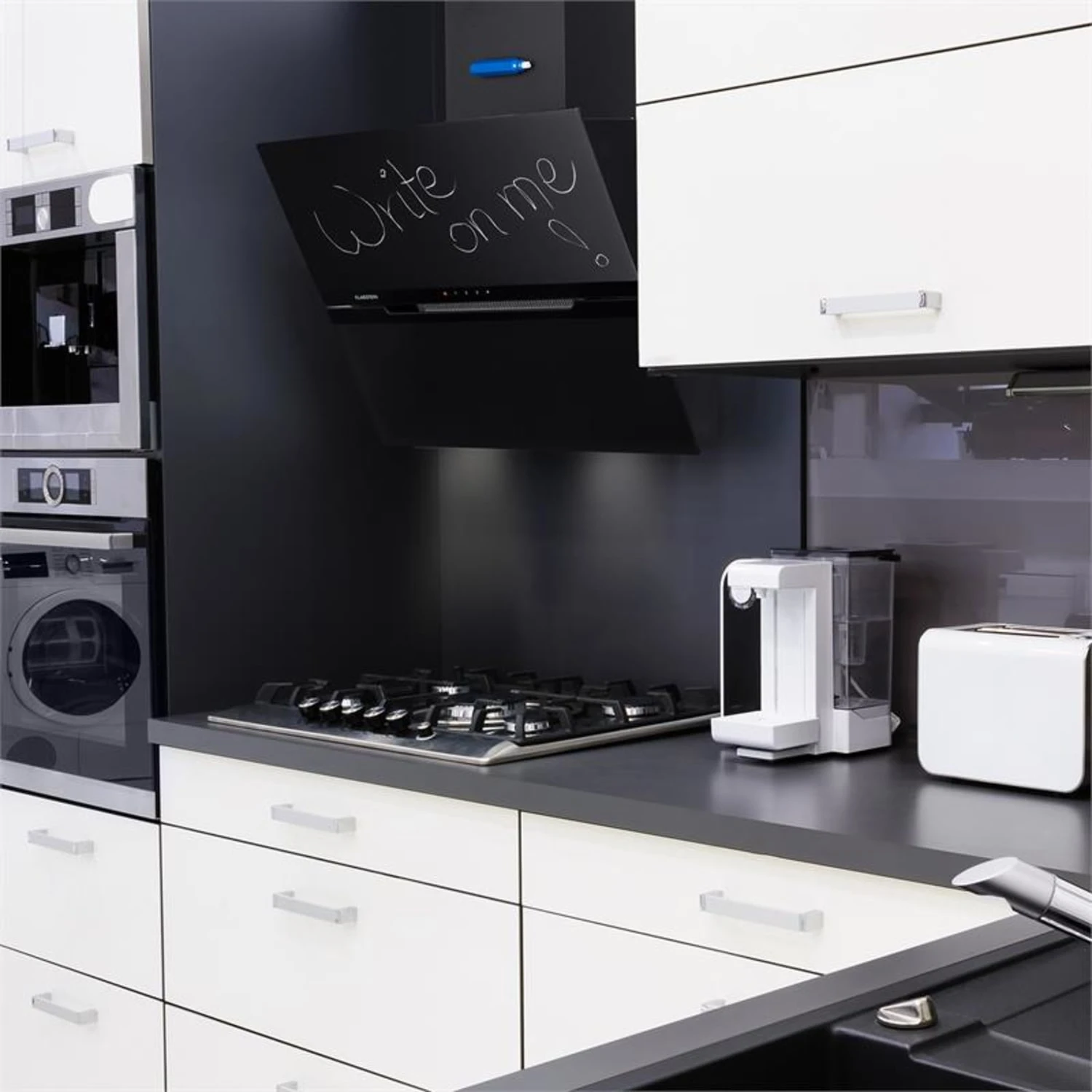 Santa Clara 60 Dunstabzugshaube Umluftset 165W 620 M³/h Schwarz 3 Santa Clara 60 Dunstabzugshaube Umluftset 165W 620 M³/h Schwarz – Bild 3