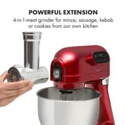 Curve Plus Küchenmaschinen-Set | 5l | 4-in-1 Fleischwolf | Rot 14 Curve Plus Küchenmaschinen-Set | 5l | 4-in-1 Fleischwolf | Rot -Haushaltsgerätegeschäft 60002329 yy 0008 logo Klarstein Curve Plus Kuechenmaschinen Set rot reedit