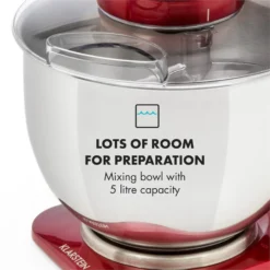 Curve Plus Küchenmaschinen-Set | 5l | 4-in-1 Fleischwolf | Rot 15 Curve Plus Küchenmaschinen-Set | 5l | 4-in-1 Fleischwolf | Rot -Haushaltsgerätegeschäft 60002329 yy 0009 logo Klarstein Curve Plus Kuechenmaschinen Set rot