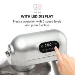 Curve Plus Küchenmaschinen-Set | 5l | 4-in-1 Fleischwolf | Silber 14 Curve Plus Küchenmaschinen-Set | 5l | 4-in-1 Fleischwolf | Silber -Haushaltsgerätegeschäft 60002330 yy 0005 logo Klarstein Curve Plus Kuechenmaschinen Set silber