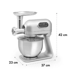 Curve Plus Küchenmaschinen-Set | 5l | 4-in-1 Fleischwolf | Silber 19 Curve Plus Küchenmaschinen-Set | 5l | 4-in-1 Fleischwolf | Silber -Haushaltsgerätegeschäft 60002330 yy 0012 logo Klarstein Curve Plus Kuechenmaschinen Set silber