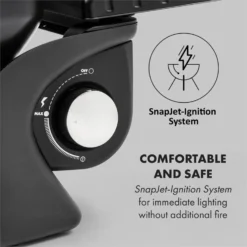 Parforce One 3,5kW 12000BTU 300°C SNJS Gasschlauch Schwarz 17 Parforce One 3,5kW 12000BTU 300°C SNJS Gasschlauch Schwarz -Haushaltsgerätegeschäft 60002427 yy 0008 logo Klarstein Parforce One Gasgrill 12000BTU schwarz