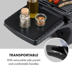 Parforce One 3,5kW 12000BTU 300°C SNJS Gasschlauch Grau -Haushaltsgerätegeschäft 60002428 yy 0004 logo Klarstein Parforce One Gasgrill 12000BTU grau