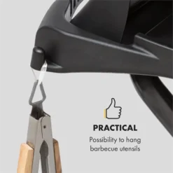 Parforce Duo Gasgrill 2 Brenner 4,4kW 15000BTU Gasschlauch Schwarz -Haushaltsgerätegeschäft 60002433 yy 0012 logo Klarstein Parforce Stand Grilltisch Zubehoer