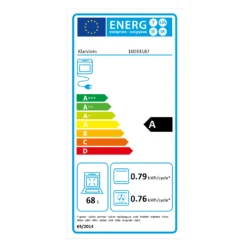 Kalahari Ignito Einbau-Ofen-Set Elektro / Gas 68Ltr Schwarz Edelstahl -Haushaltsgerätegeschäft 60002586 energy label