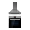 Kalahari Zelda Einbau-Set Backofen + Abzugshaube 68Ltr 620 M³/h Edelstahl