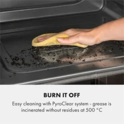 Gusteau Remy Einbau-Set Backofen + Einbau-Haube 2950W 64Ltr 620 M³/h Schwarz Edelstahl 16 Gusteau Remy Einbau-Set Backofen + Einbau-Haube 2950W 64Ltr 620 M³/h Schwarz Edelstahl -Haushaltsgerätegeschäft 60002597 yy 0004 logo Klarstein Gusteau Elektrischer Einbaubackofen schwarz