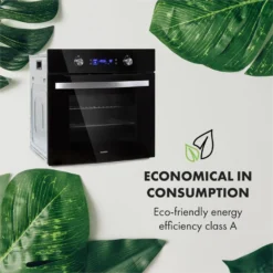 Gusteau Remy Einbau-Set Backofen + Einbau-Haube 2950W 64Ltr 620 M³/h Schwarz Edelstahl 18 Gusteau Remy Einbau-Set Backofen + Einbau-Haube 2950W 64Ltr 620 M³/h Schwarz Edelstahl -Haushaltsgerätegeschäft 60002597 yy 0006 logo Klarstein Gusteau Elektrischer Einbaubackofen schwarz