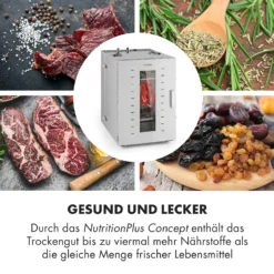 Master Jerky 16 Dörrautomat + Fleischhaken Set 1500W 40-90 °C 15h-Timer Edelstahl Silber 13 Master Jerky 16 Dörrautomat + Fleischhaken Set 1500W 40-90 °C 15h-Timer Edelstahl Silber -Haushaltsgerätegeschäft 60002668 de 0005 logo