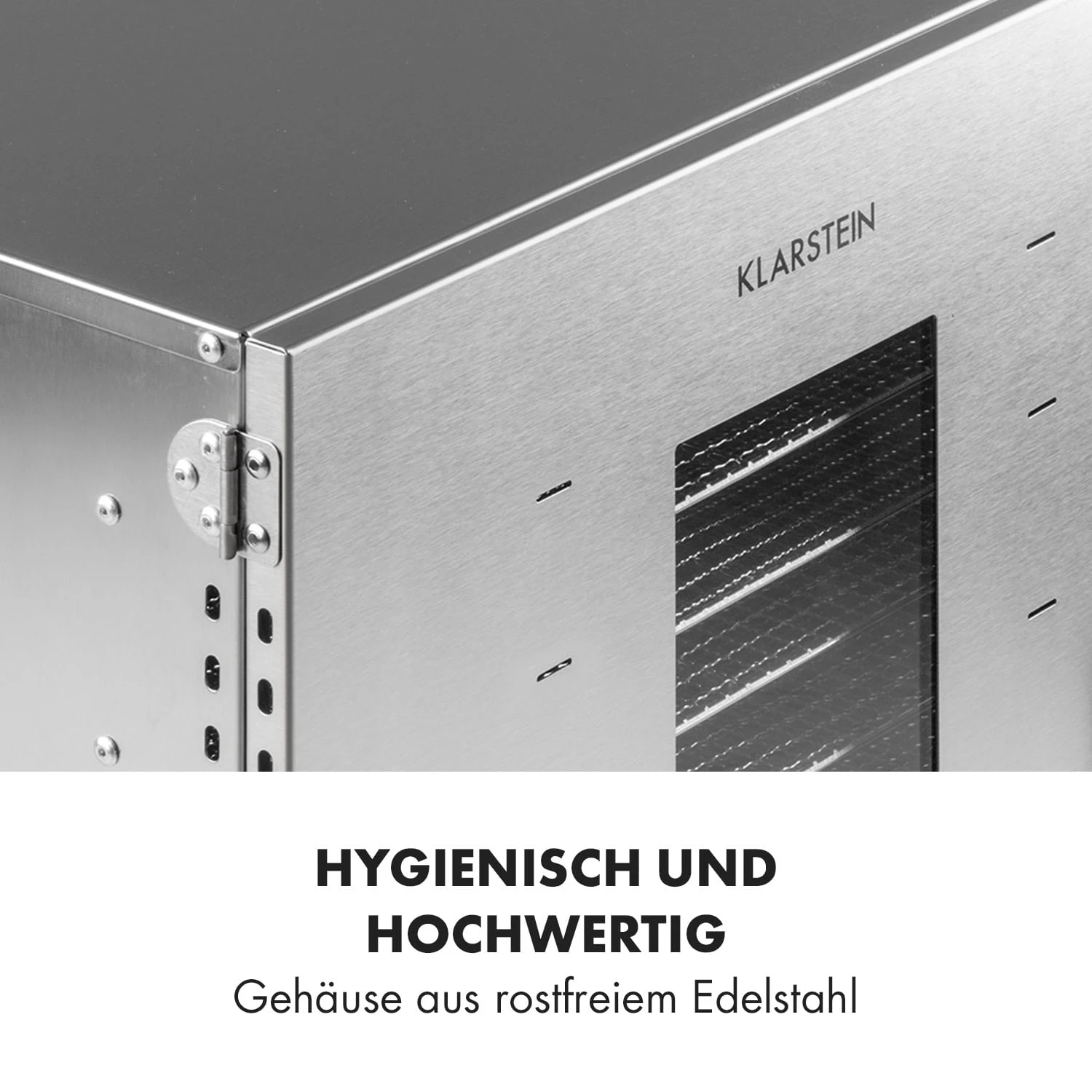 Master Jerky 16 Dörrautomat + Fleischhaken Set 1500W 40-90 °C 15h-Timer Edelstahl Silber 7 Master Jerky 16 Dörrautomat + Fleischhaken Set 1500W 40-90 °C 15h-Timer Edelstahl Silber – Bild 7