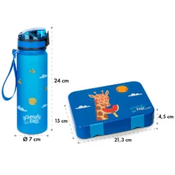 Schmatzfatz Frühstücksset Lunchbox & Trinkflasche Tritan Dicht BPA-frei -Haushaltsgerätegeschäft 60002942 yy 0008 dimensions