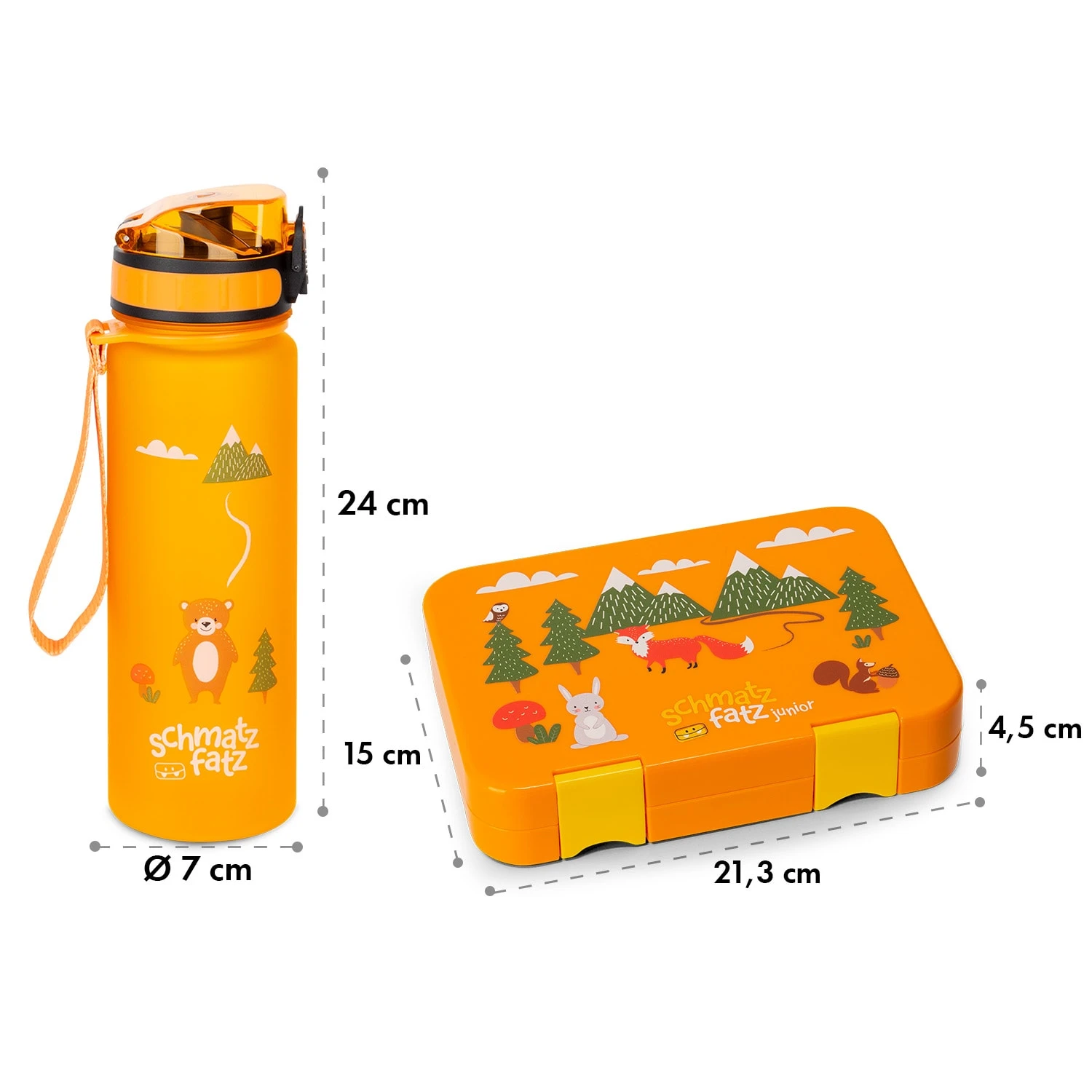 Schmatzfatz Frühstücksset Lunchbox & Trinkflasche Tritan Dicht BPA-frei 8 Schmatzfatz Frühstücksset Lunchbox & Trinkflasche Tritan Dicht BPA-frei – Bild 8