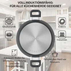 Noto Endurance Topf- Und Pfannenset Geschmiedetes Aluminium Ergonomische Griffe Glasdeckel Filz 12 Noto Endurance Topf- Und Pfannenset Geschmiedetes Aluminium Ergonomische Griffe Glasdeckel Filz -Haushaltsgerätegeschäft 60003055 de 0004 usp