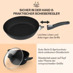 Noto Endurance Topf- Und Pfannenset Geschmiedetes Aluminium Ergonomische Griffe Glasdeckel Filz 15 Noto Endurance Topf- Und Pfannenset Geschmiedetes Aluminium Ergonomische Griffe Glasdeckel Filz -Haushaltsgerätegeschäft 60003055 de 0007 usp